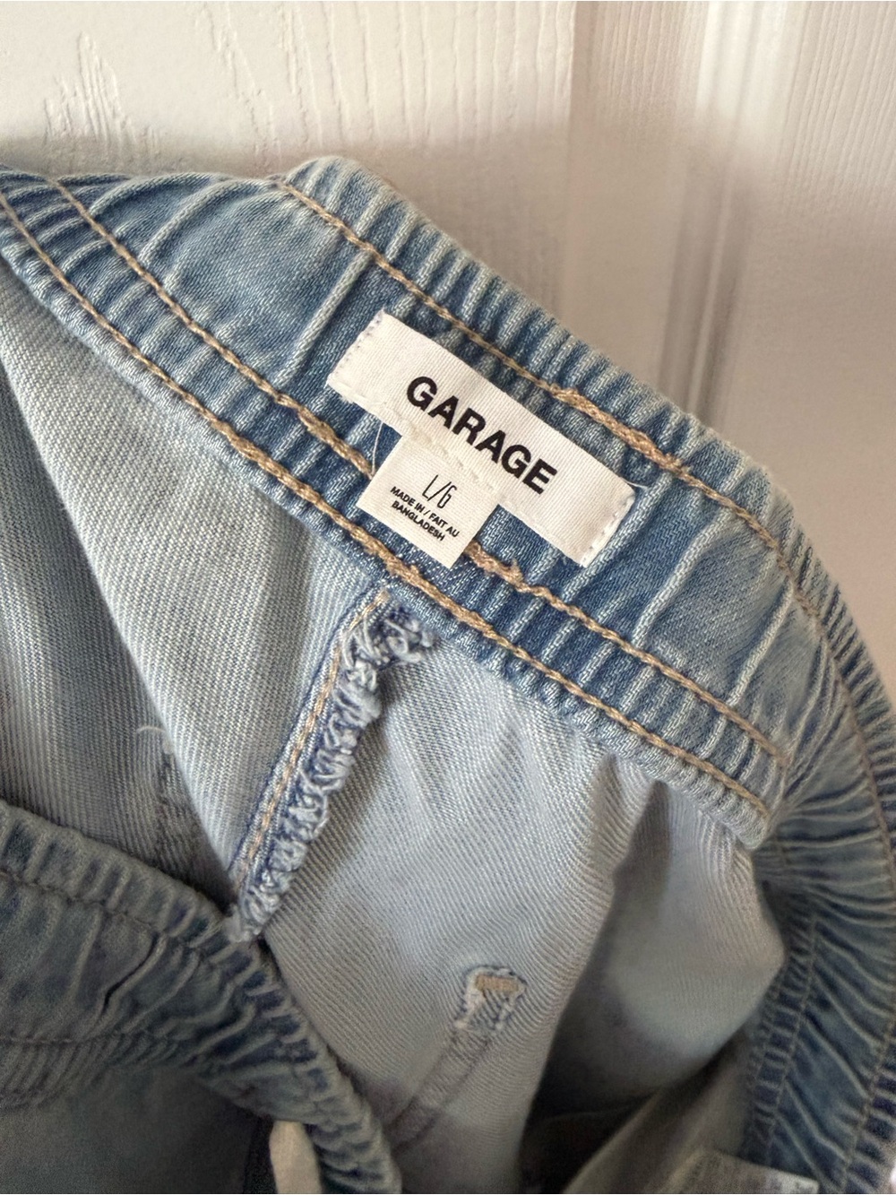 Garage Light Blue Distressed Ripped Jeans - Picture 5 of 6
